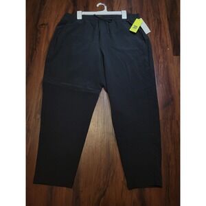 All in Motion XL High Rise Tapered Woven Stretch Black Pants Activewear Women's